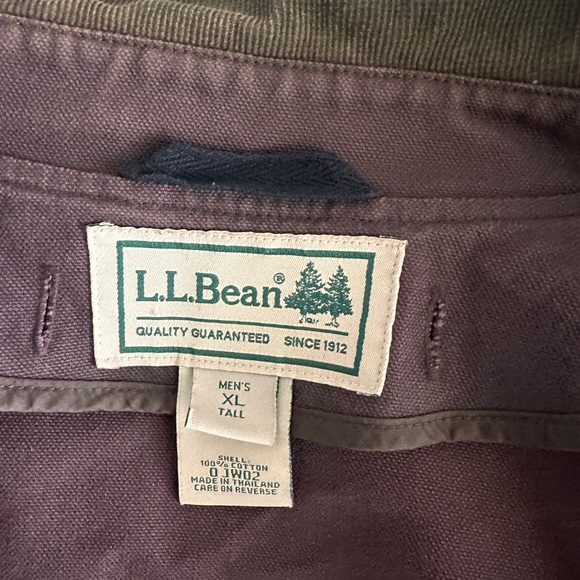 Vintage LL Bean Barn Coat Oversized Chore Jacket Detachable Wool Lined XL Tall - Picture 9 of 16